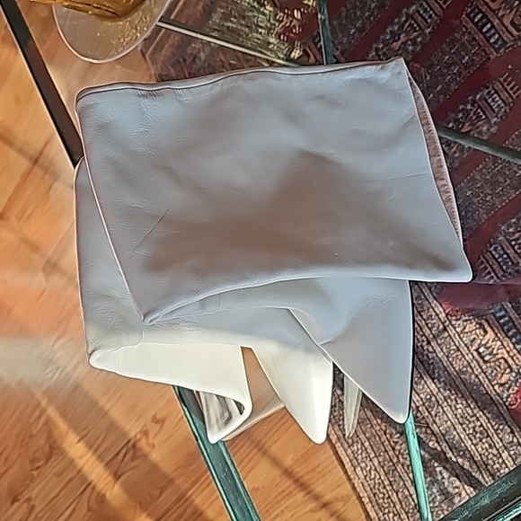 Cream Tall Boots - Picture 2 of 8